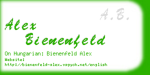 alex bienenfeld business card